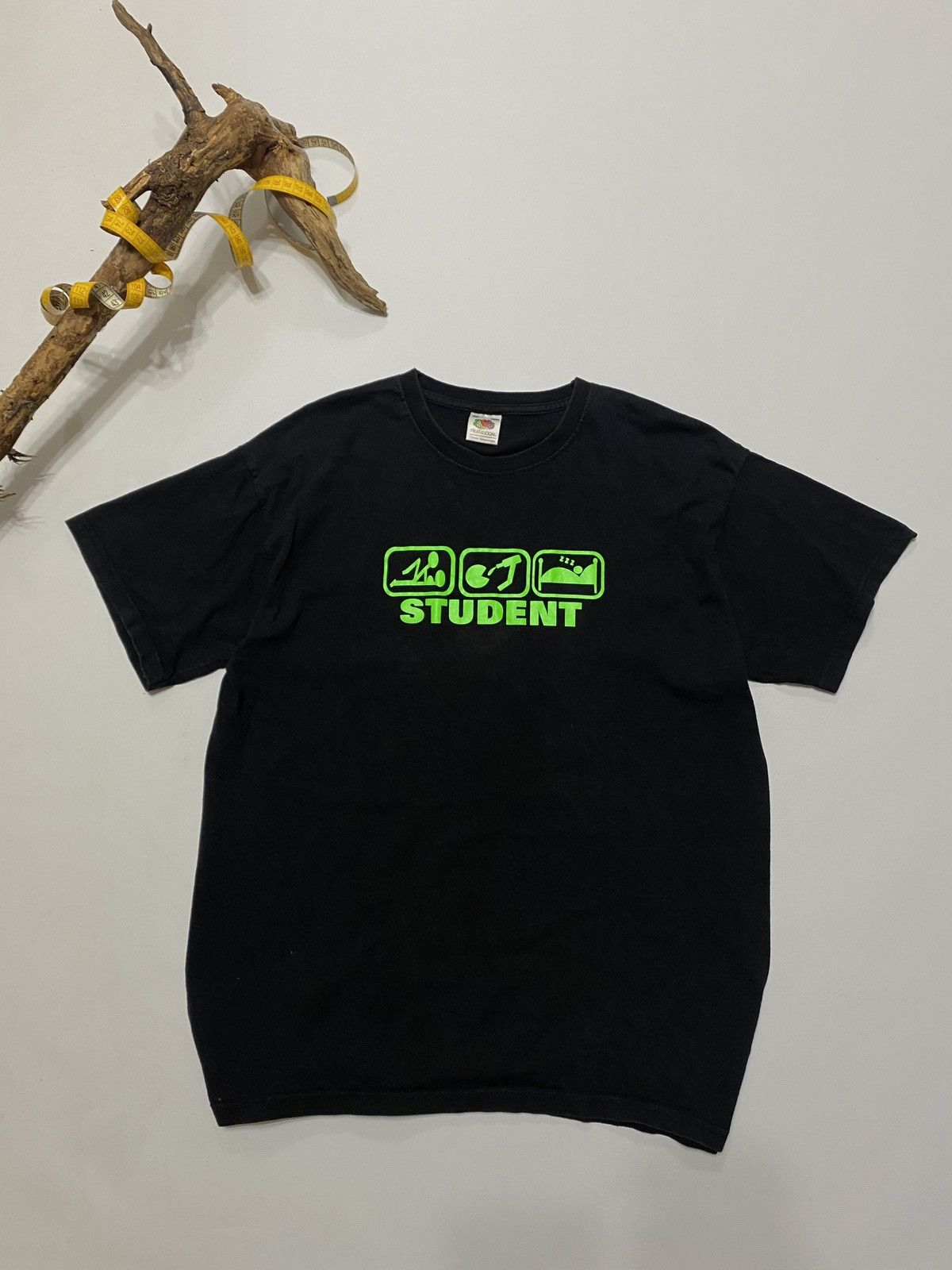 Fruit Of The Loom Student life t-shirt funny drugs alcohol sex crazy |  Grailed