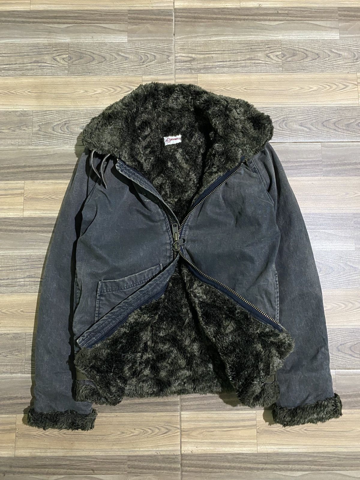 Le Grande Bleu (L.G.B.) JAPANESE BRAND JOHNBULL FUR FAUX KOJIMA JACKET Size US S / EU 44-46 / 1 - 7 Thumbnail