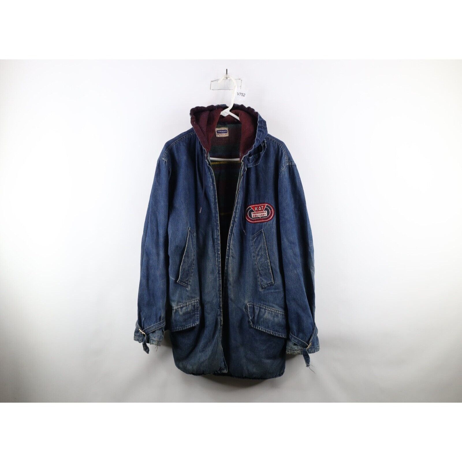 Vintage Vintage 50s Montgomery Ward Blanket Lined Denim Jacket Size US XL / EU 56 / 4 - 1 Thumbnail