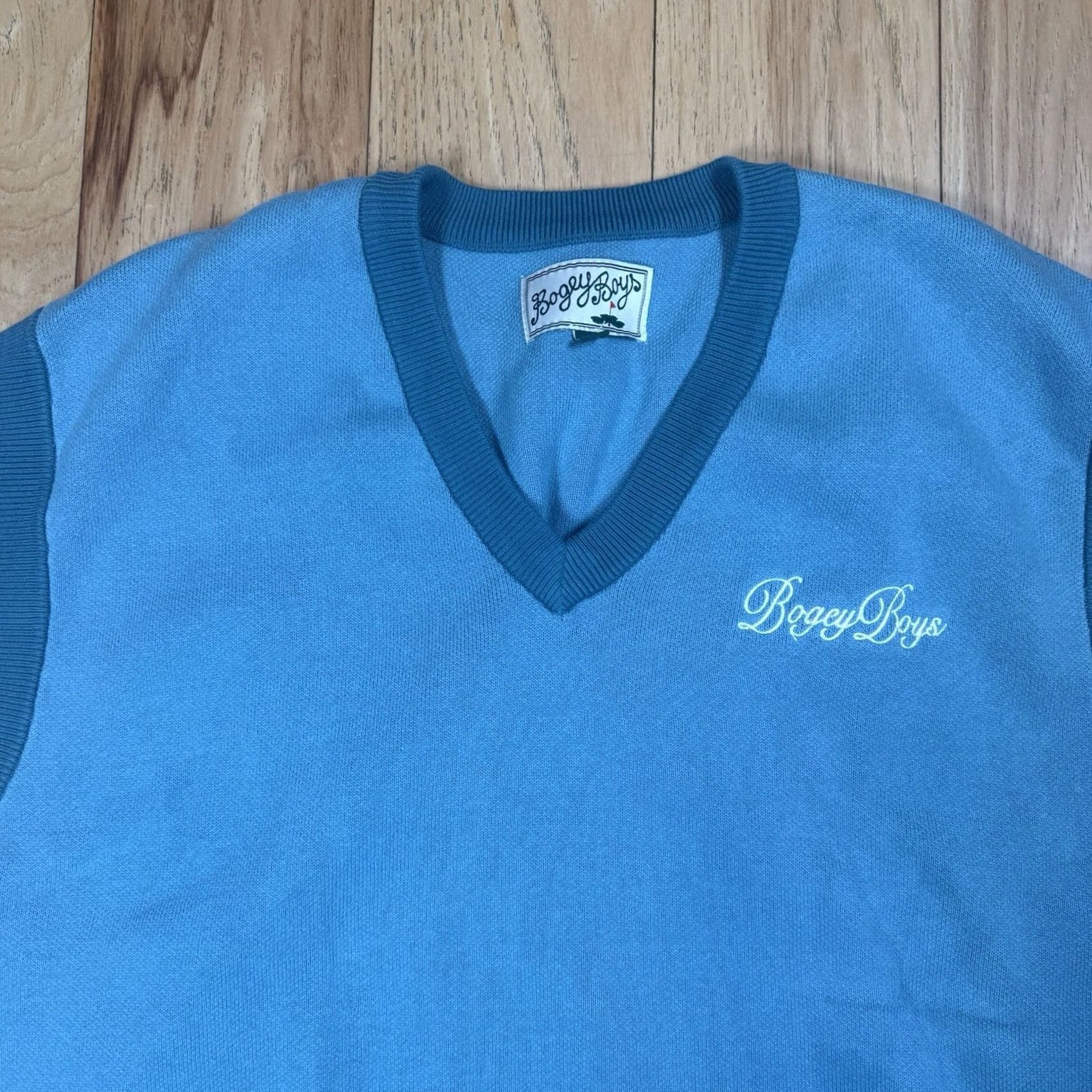 Vintage Bogey Boys Sweater Vest Mens XL Blue V Neck Preppy Golf Soft Cinched Waist NWOT Size US XL / EU 56 / 4 - 3 Thumbnail