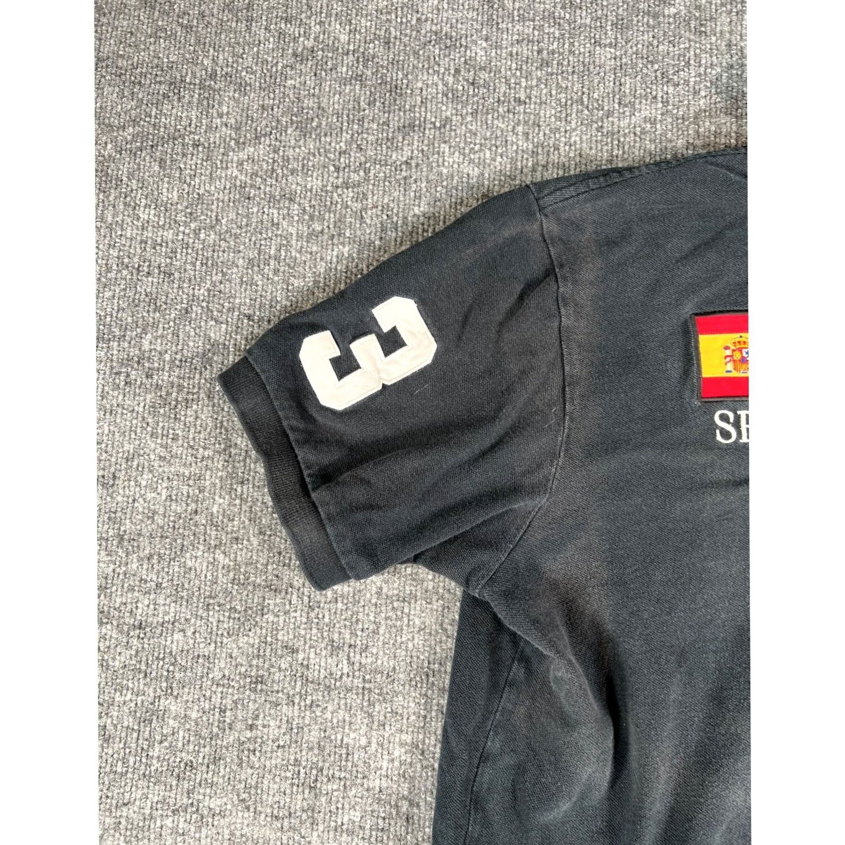 Polo Ralph Lauren VINTAGE Polo Ralph Lauren Polo Shirt Mens XL Black Spain Big Pony Short Sleeve Cotton Size US XL / EU 56 / 4 - 4 Thumbnail