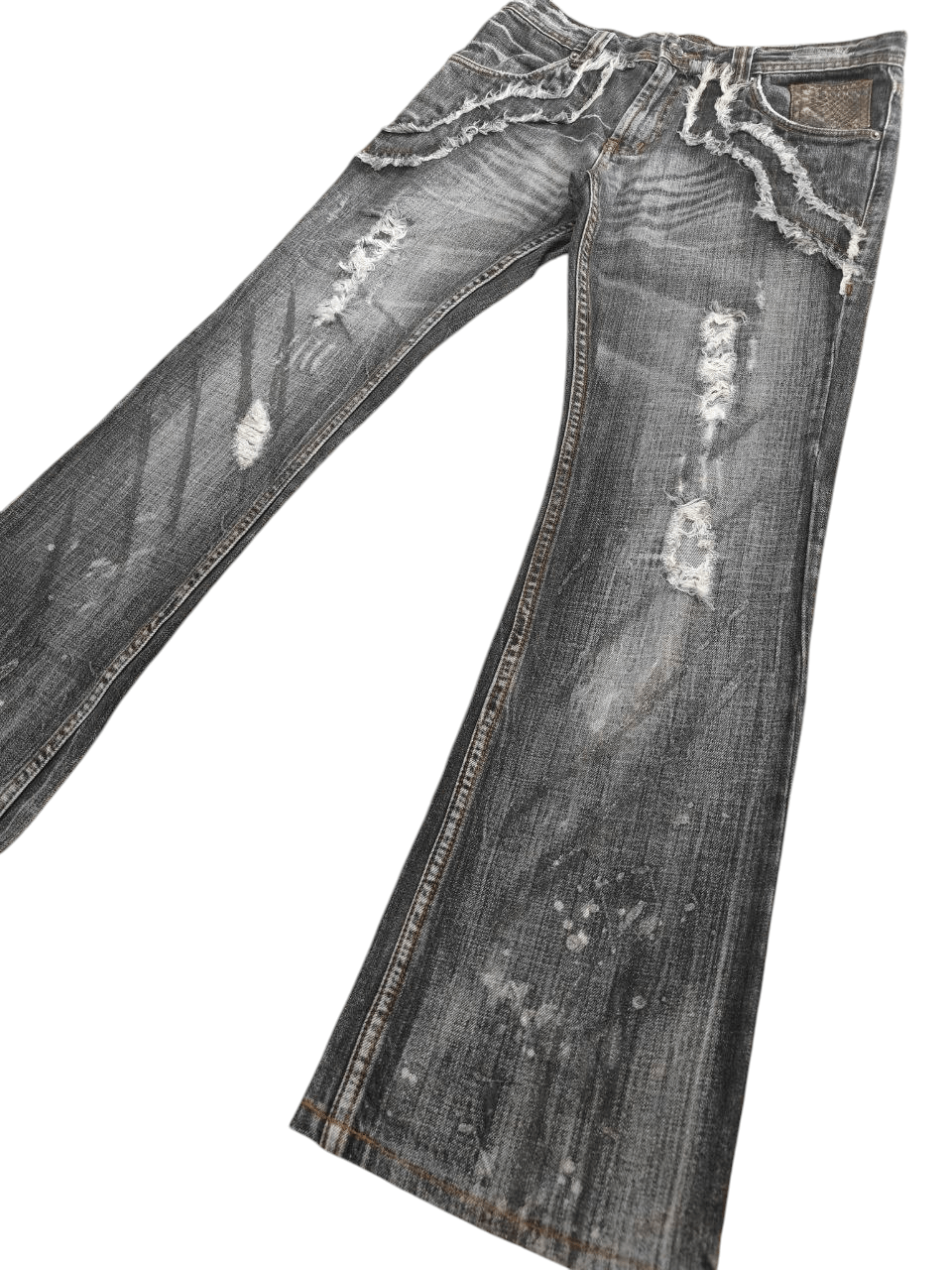 semanticdesign Semantic design destress Flare Denim Size US 33 - 5 Thumbnail