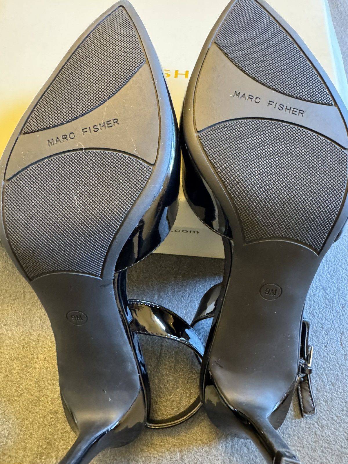 Marc Fisher Marc Fisher Women’s Davon4 Black Patent Heels Size US 9 / IT 39 - 5 Thumbnail