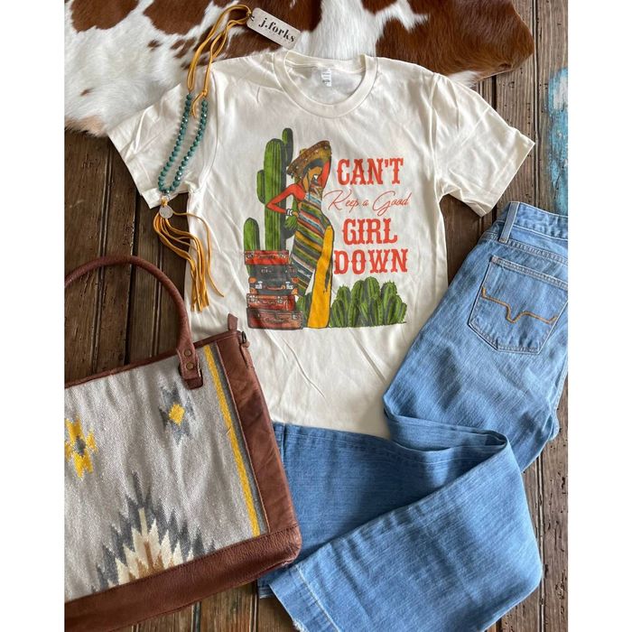 Designer CRY BABY Can't Keep a Good Girl Down Tee In White Grailed