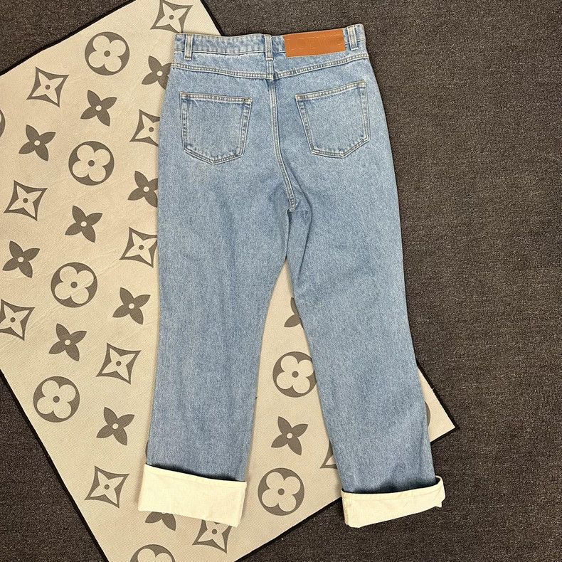 Loewe LOEWE Wash the light blue straight jeans Size 32" / US 10 / IT 46 - 4 Thumbnail