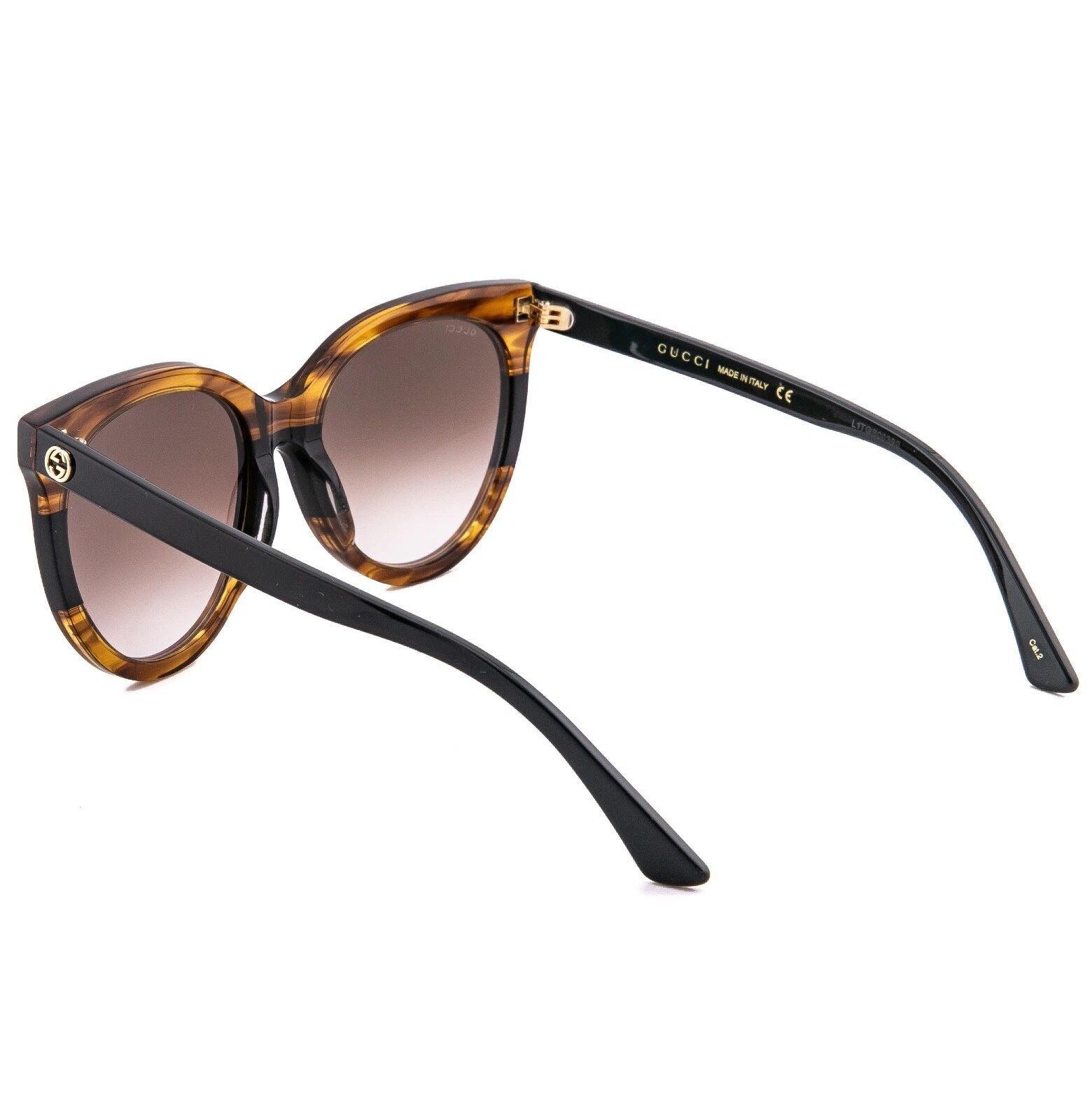 Gucci GUCCI GG0179 Black Brown Logo Fashion Sunglasses 0179 Size ONE SIZE - 5 Thumbnail