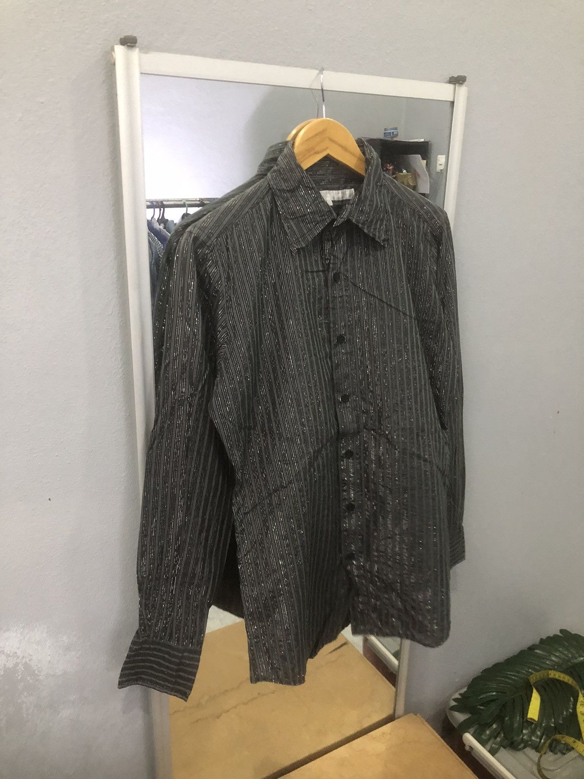 Designer × Japanese Brand Buona Gionata Shiny Stripes Button-ups Shirt Size US M / EU 48-50 / 2 - 3 Thumbnail
