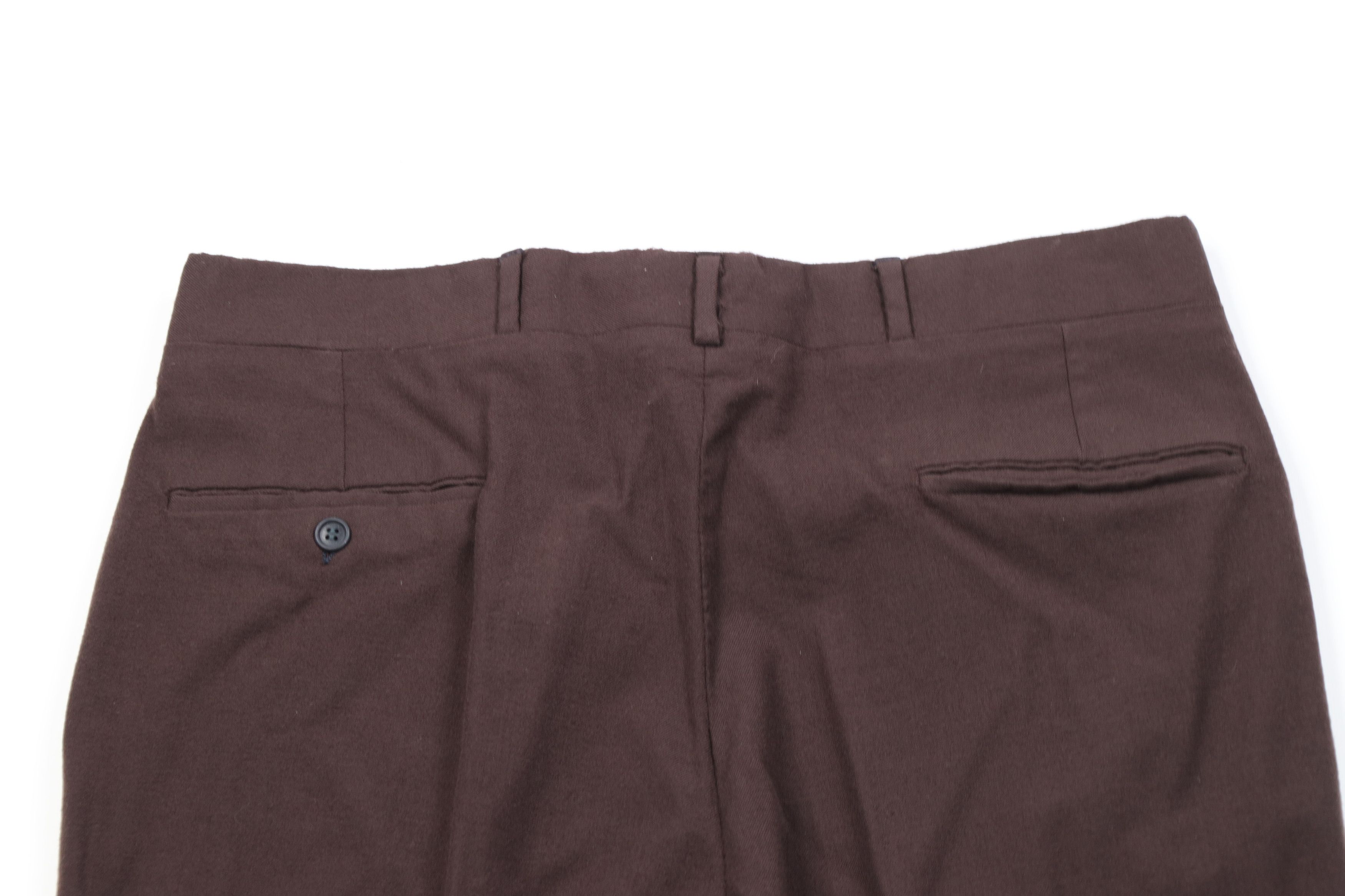 Vintage Vintage 70s Streetwear Wool Wide Leg Chino Pants Brown USA Size US 34 / EU 50 - 10 Thumbnail