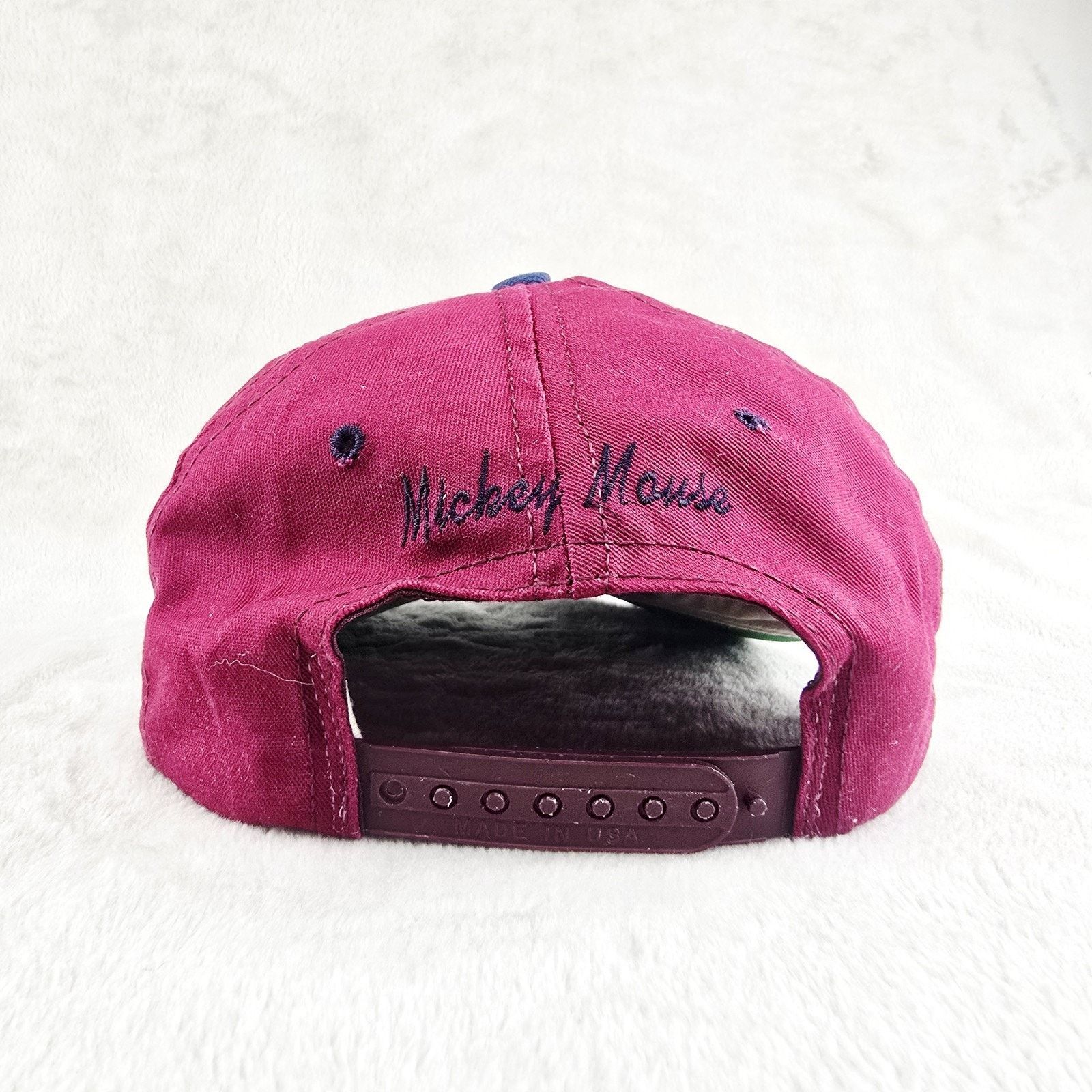 Disney Vintage Disney Mickey Mouse Hat Cap Strapback Theme Park 90s Size ONE SIZE - 6 Thumbnail