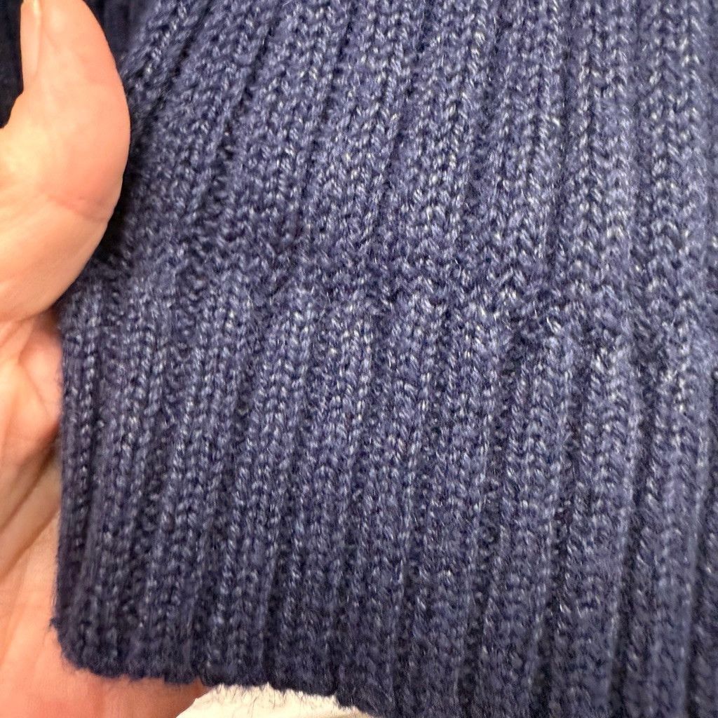 Towncraft Men's TOWNCRAFT Navy Blue Ribbed Crewneck Sweater L Size US L / EU 52-54 / 3 - 11 Thumbnail