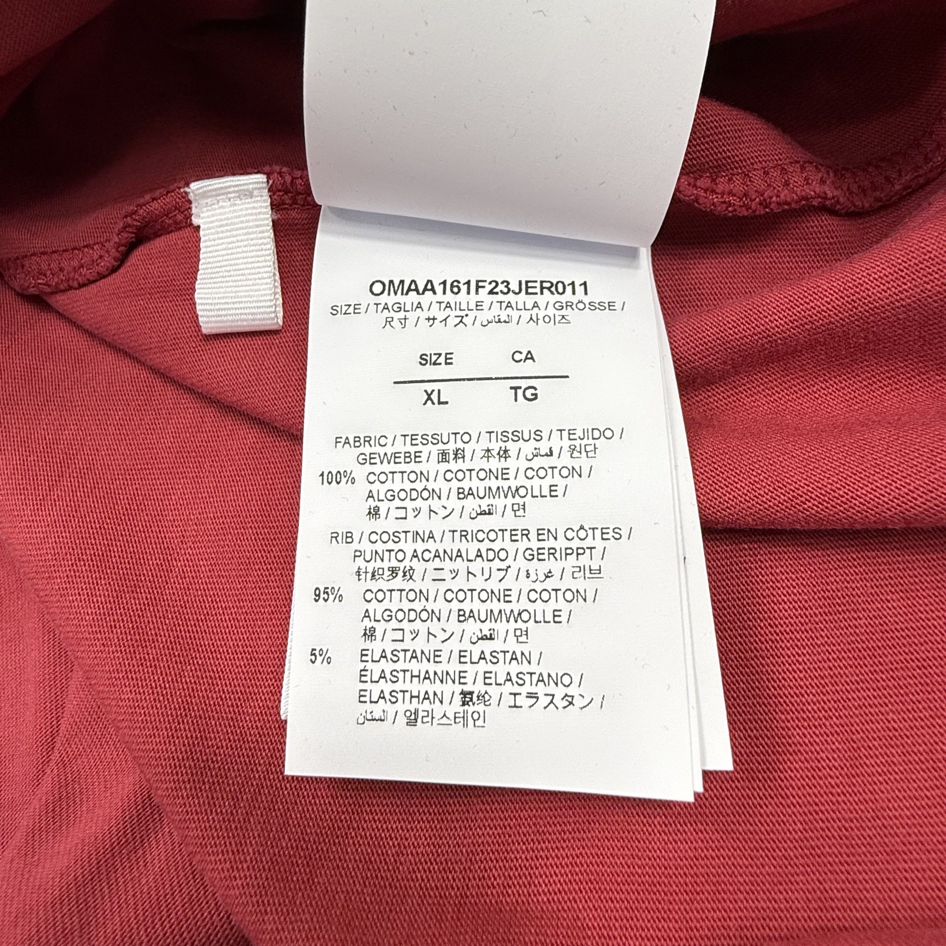 Off-White Off-White Caravaggio Graphic T-Shirt Red Oversized XL Size US XL / EU 56 / 4 - 9 Thumbnail