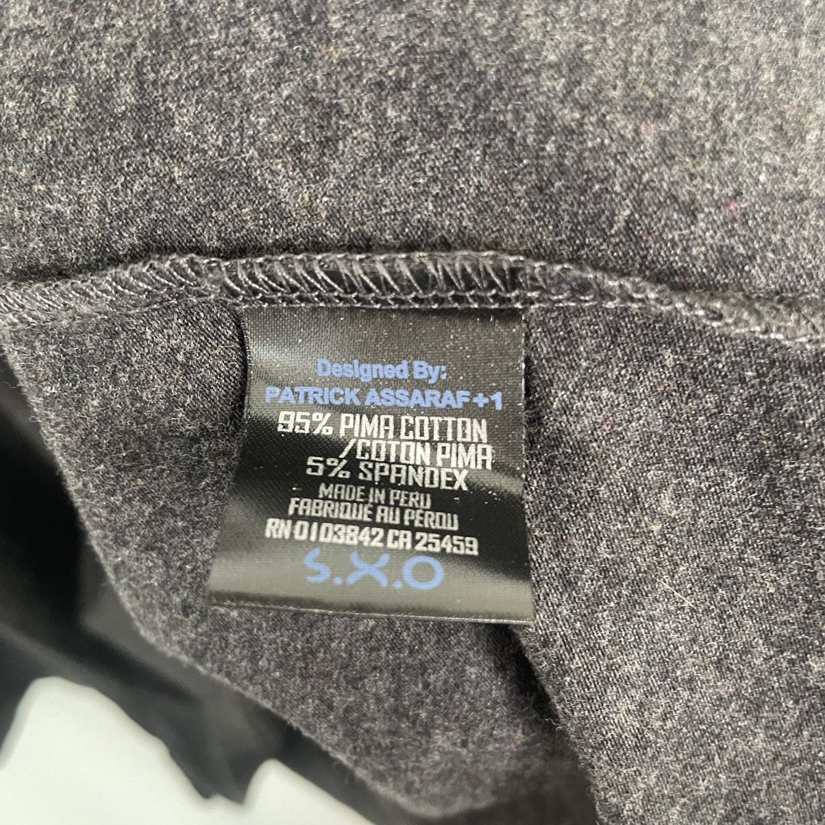 PATRICK ASSARAF Patrick Assaraf Pima Cotton Long Sleeve Polo Shirt Grey XL Size US XL / EU 56 / 4 - 4 Thumbnail