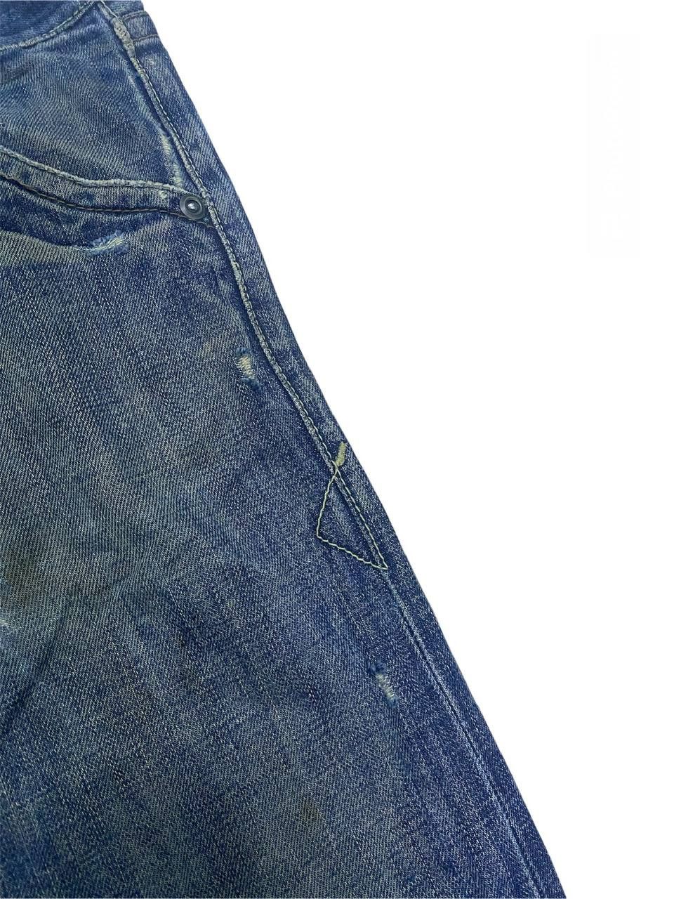 GAS Gas Distressed Denim Selvedge (Z09) waist 32 Size US 32 / EU 48 - 4 Thumbnail