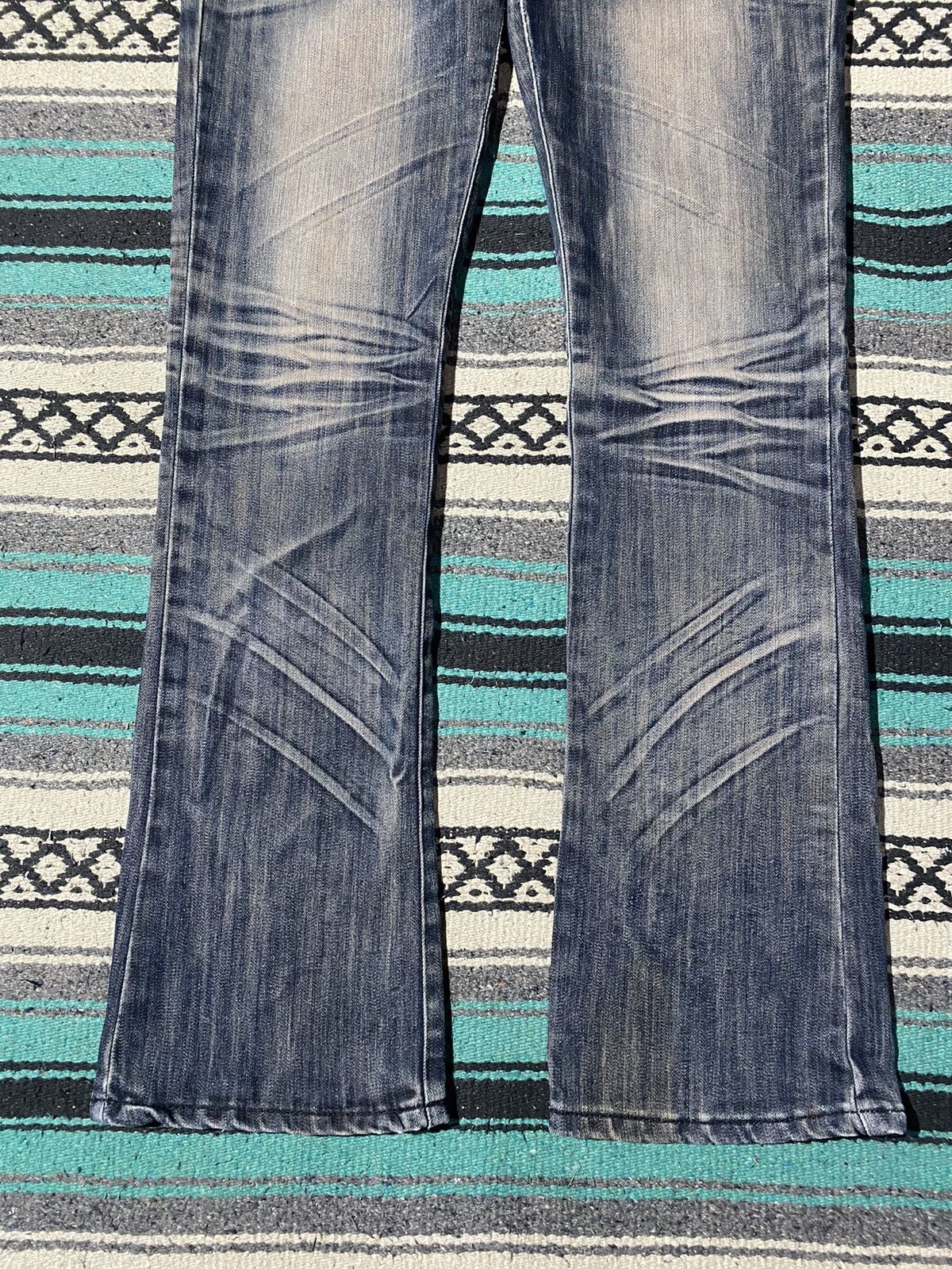 If Six Was Nine 2000s Unknown - Claw Zebra Bootcut Denim Jean Size US 30 / EU 46 - 3 Thumbnail