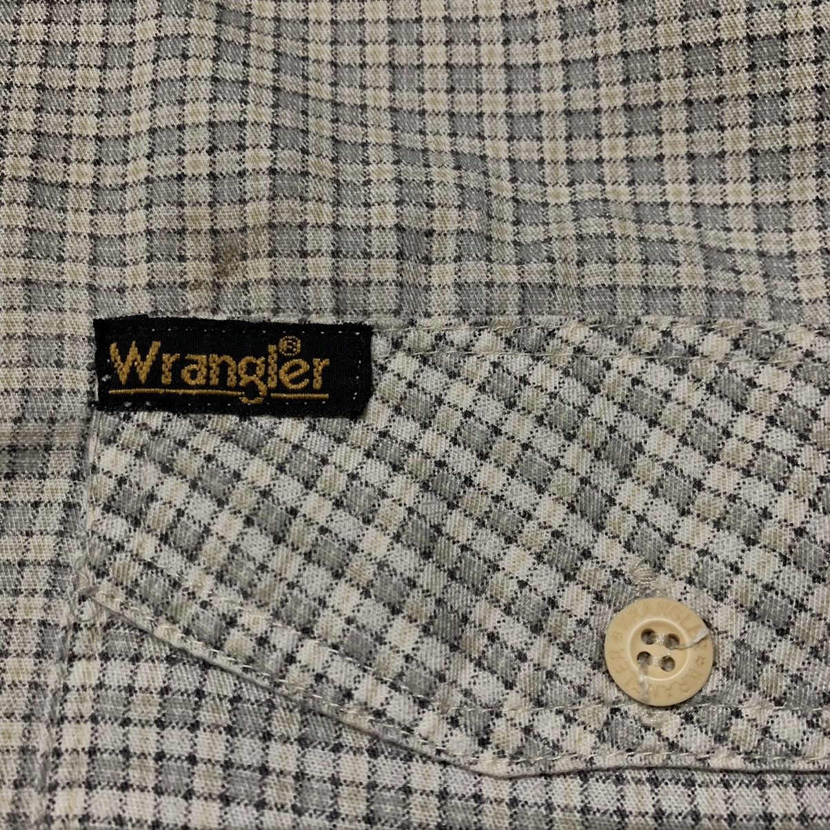 💥Vintage Wrangler Rugged Wear Double Pocket Button Up