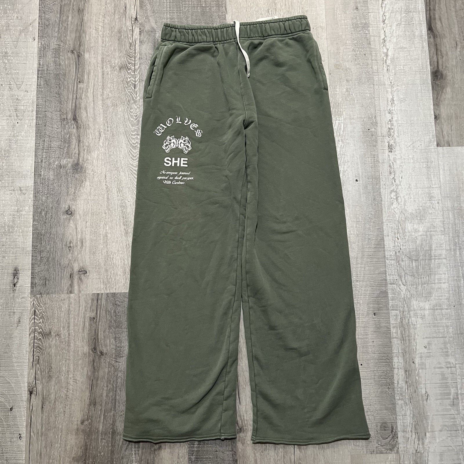 Darc Sport Darc Sport Wolves SHE Crop Hoodie Sweatpants Suit Small #108 Size 30" / US 8 / IT 44 - 7 Thumbnail