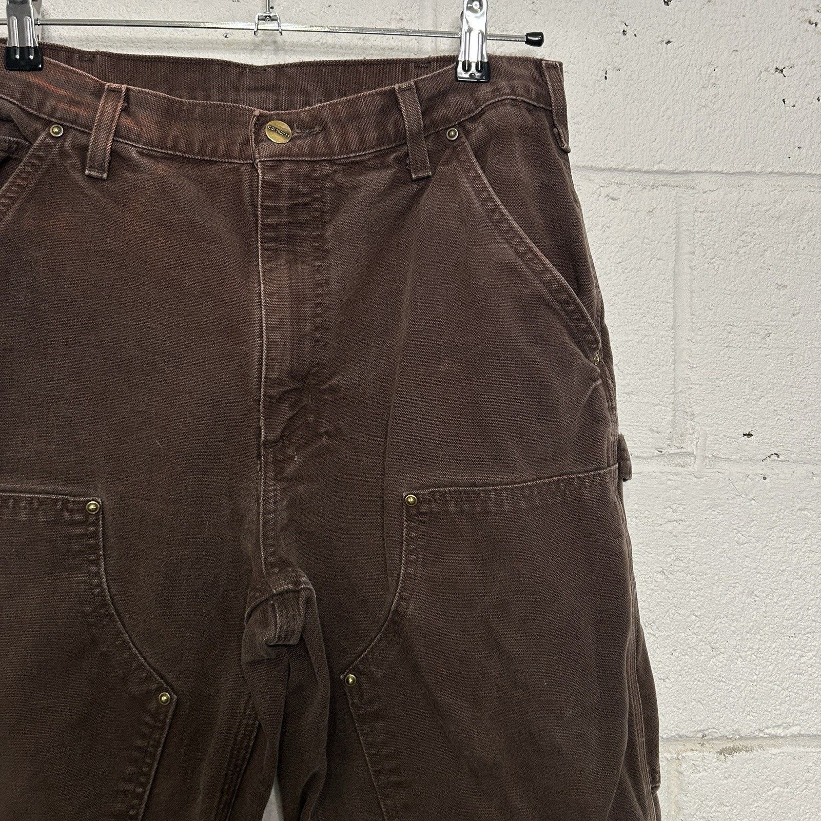 Carhartt Vintage Carhartt DoubleKnee Dungaree Pants “Dark Brown” Size US 32 / EU 48 - 4 Thumbnail