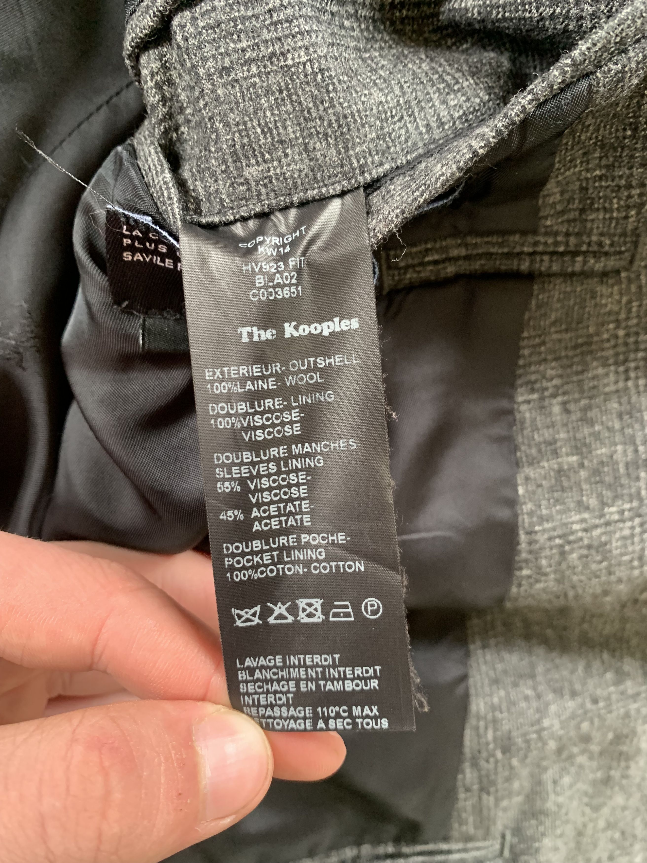 Designer × The Kooples The Kooples Fitted Women's Wool Blazer Jacket Size S / US 4 / IT 40 - 9 Thumbnail
