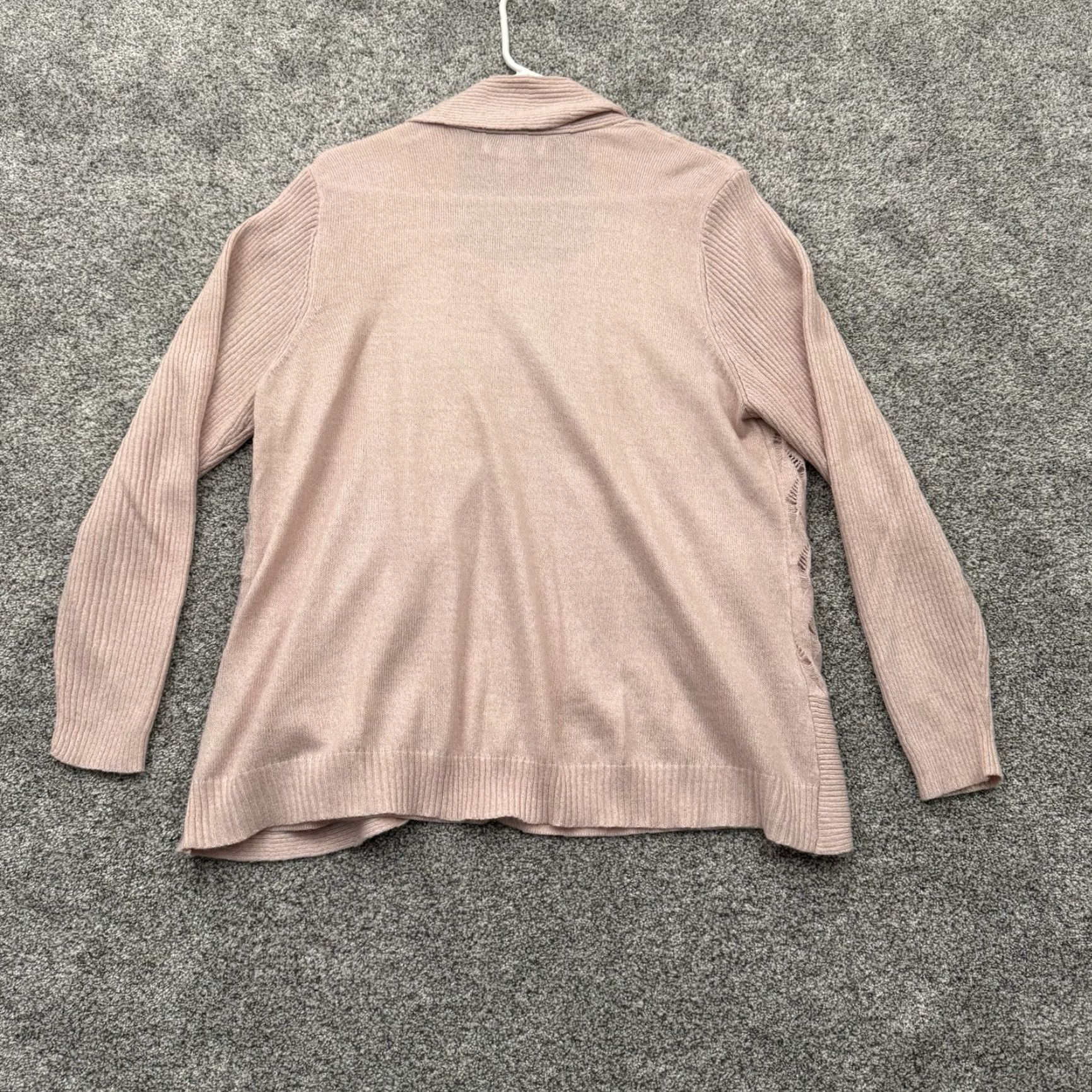 Vintage Sag Harbor Cardigan Womens PXL Petite Open Front Feminine Grandmacore Lagenlook Pink Knit Sweater Cardigan Womens Casual Travel 2000s? Size XL / US 12-14 / IT 48-50 - 7 Thumbnail