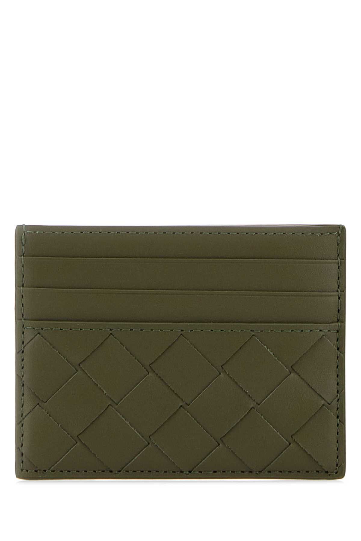 Bottega Veneta Army Green Leather Card Holder Size ONE SIZE - 1 Thumbnail