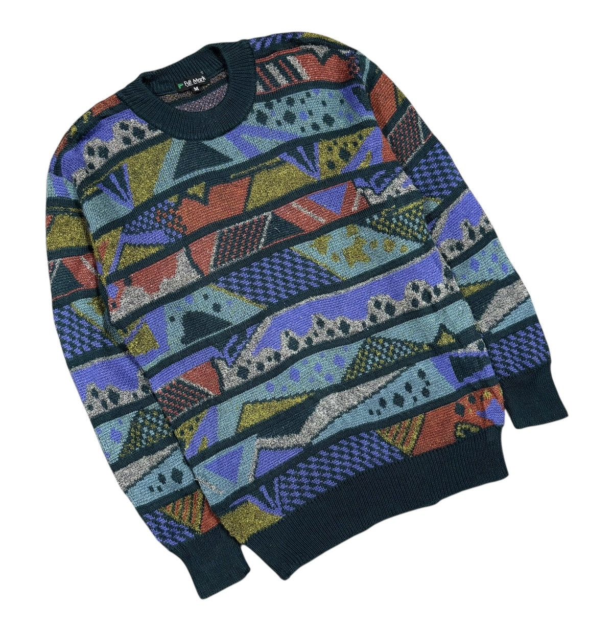 Aran Isles Knitwear Vtg🔥Fullmark 3d Knitwear Pullover Mohair Blend Size US M / EU 48-50 / 2 - 9 Thumbnail