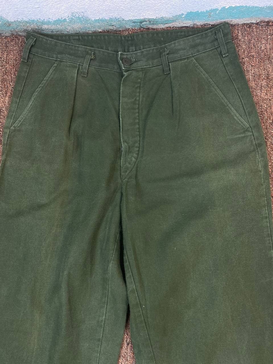 Vintage vintage swedish army pants nice design Size US 31 - 7 Thumbnail
