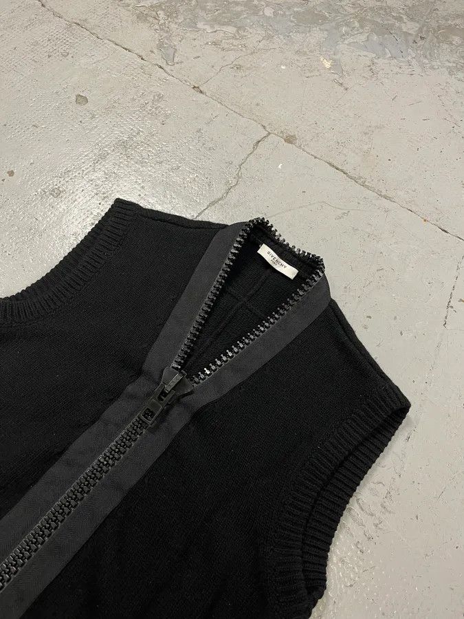Givenchy FW2014 Givenchy Oversized Zip Wool Black Tank Top Size S / US 4 / IT 40 - 4 Thumbnail