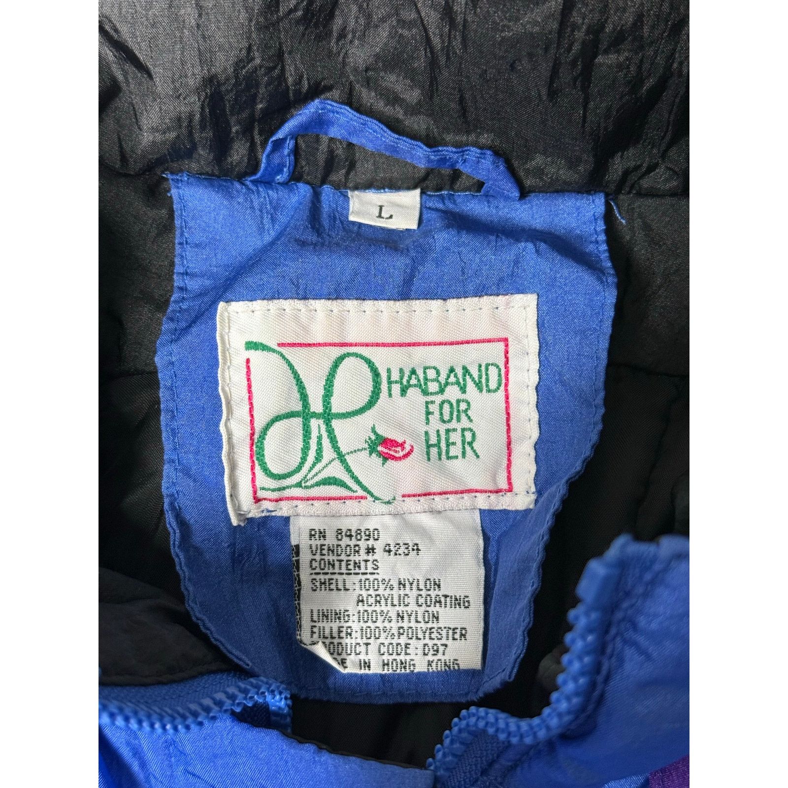 Haband × Vintage Vintage 90s Haband For Her Abstract Jacket Women's Large Size L / US 10 / IT 46 - 3 Thumbnail