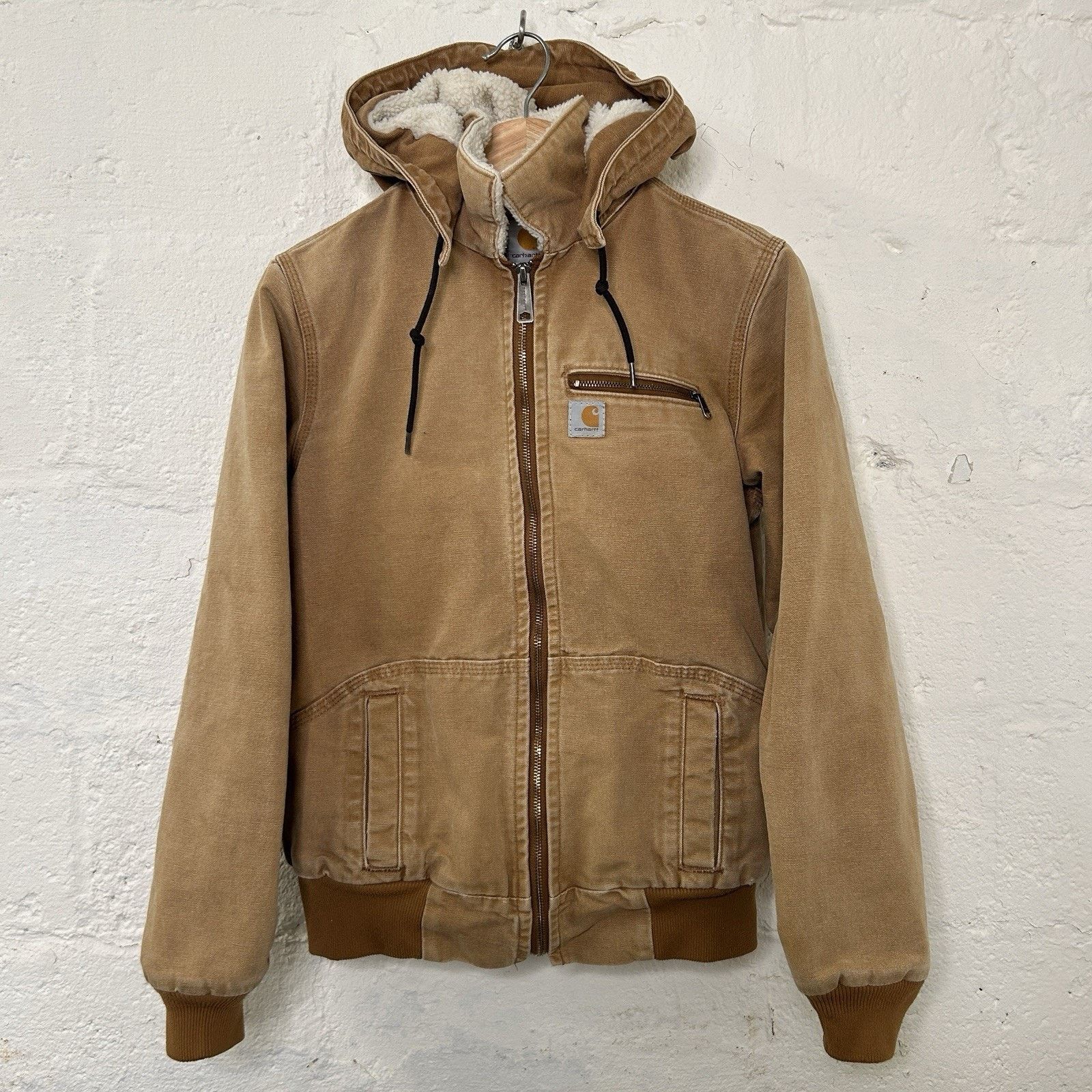 Carhartt Carhartt Sherpa-Lined Wildwood Jacket “Brown” 100815-211 Size XS / US 0-2 / IT 36-38 - 1 Thumbnail