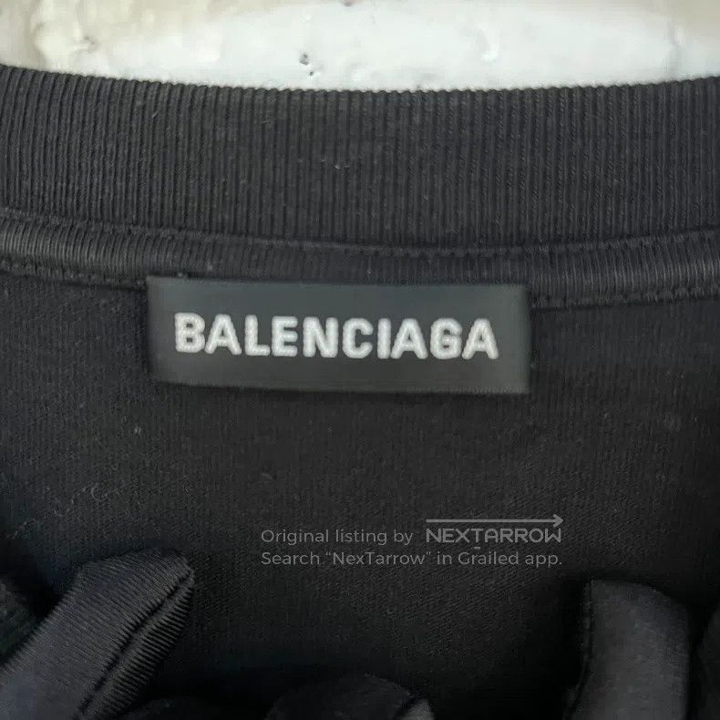 Balenciaga Balenciaga Black Short Sleeve T-Shirt, Size XXL Size US XXL / EU 58 / 5 - 2 Thumbnail