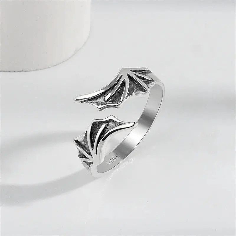 Jewelry Punk Gothic Streetwear Bat Ring Size ONE SIZE - 2 Thumbnail