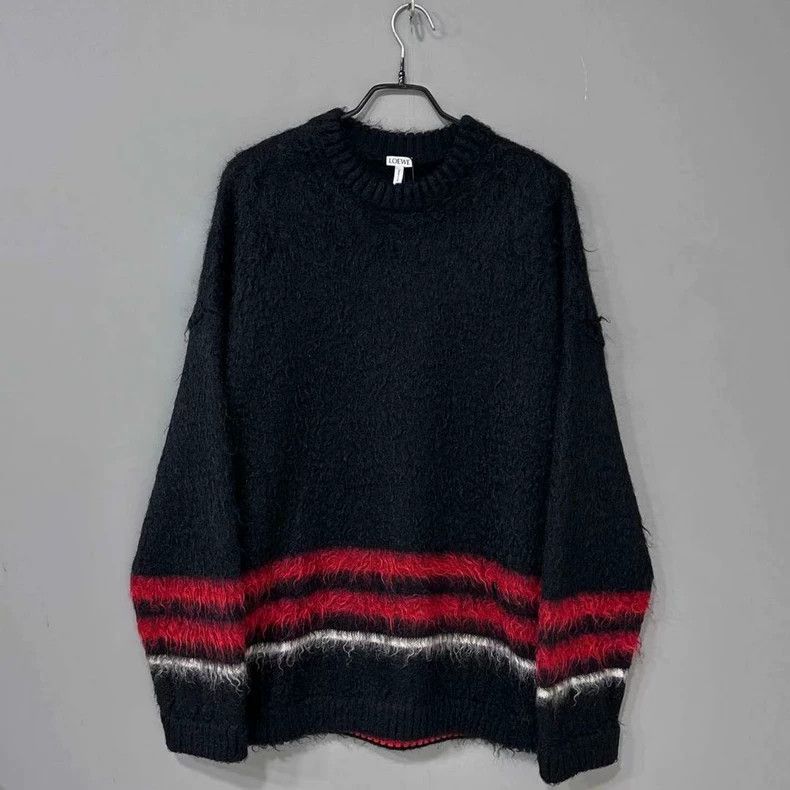 Loewe LOEWE Mohair striped sweater Size L / US 10 / IT 46 - 2 Thumbnail