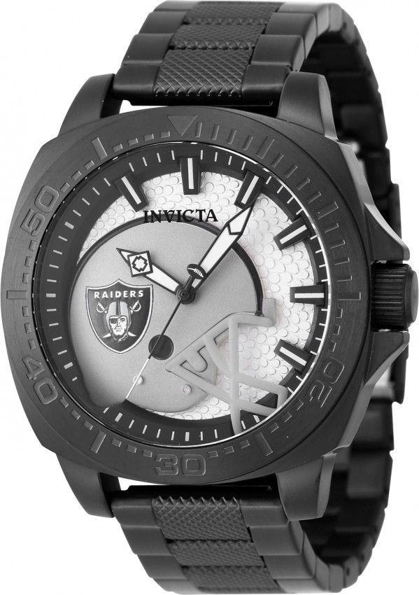 Invicta × NFL NFL Las Vegas Raiders Quartz Grey Dial Men's Watch Size ONE SIZE - 1 Thumbnail