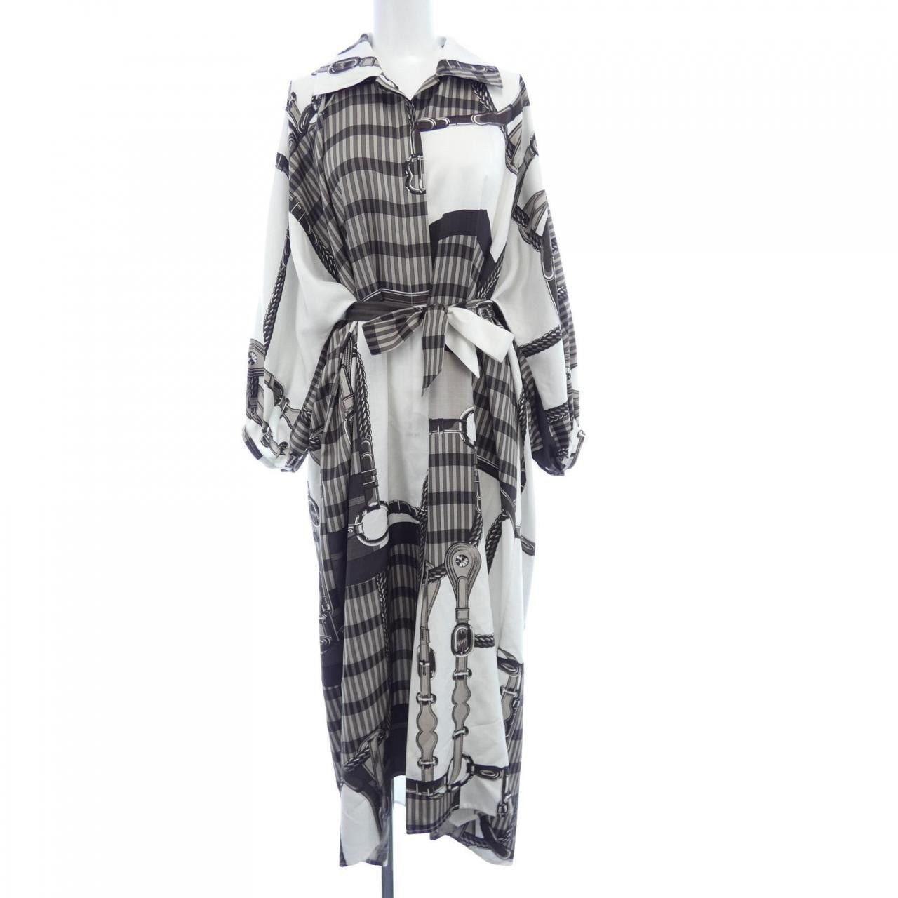 Hermes Hermes 5E0572DO Silk Dress Others Dresses DUTY FREE for USA