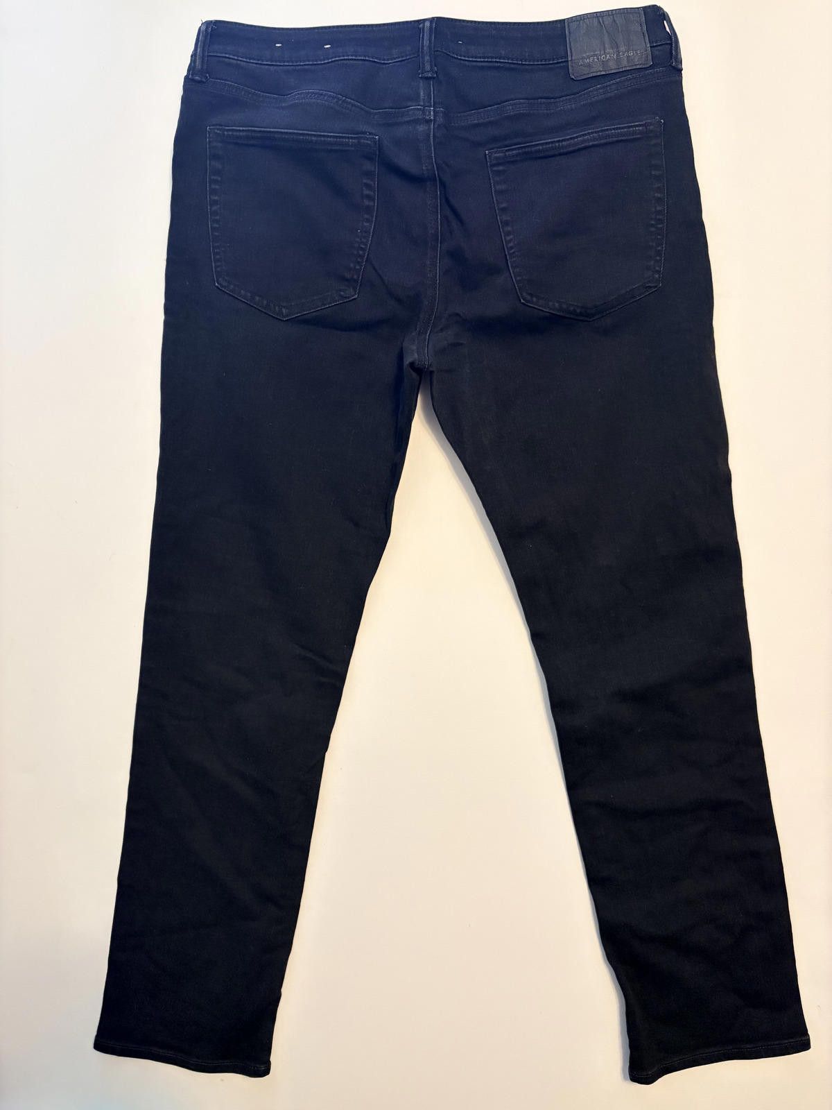 American Eagle Outfitters American Eagle Men's Pure Black Jeans (Size 36x32) Size US 36 / EU 52 - 2 Thumbnail