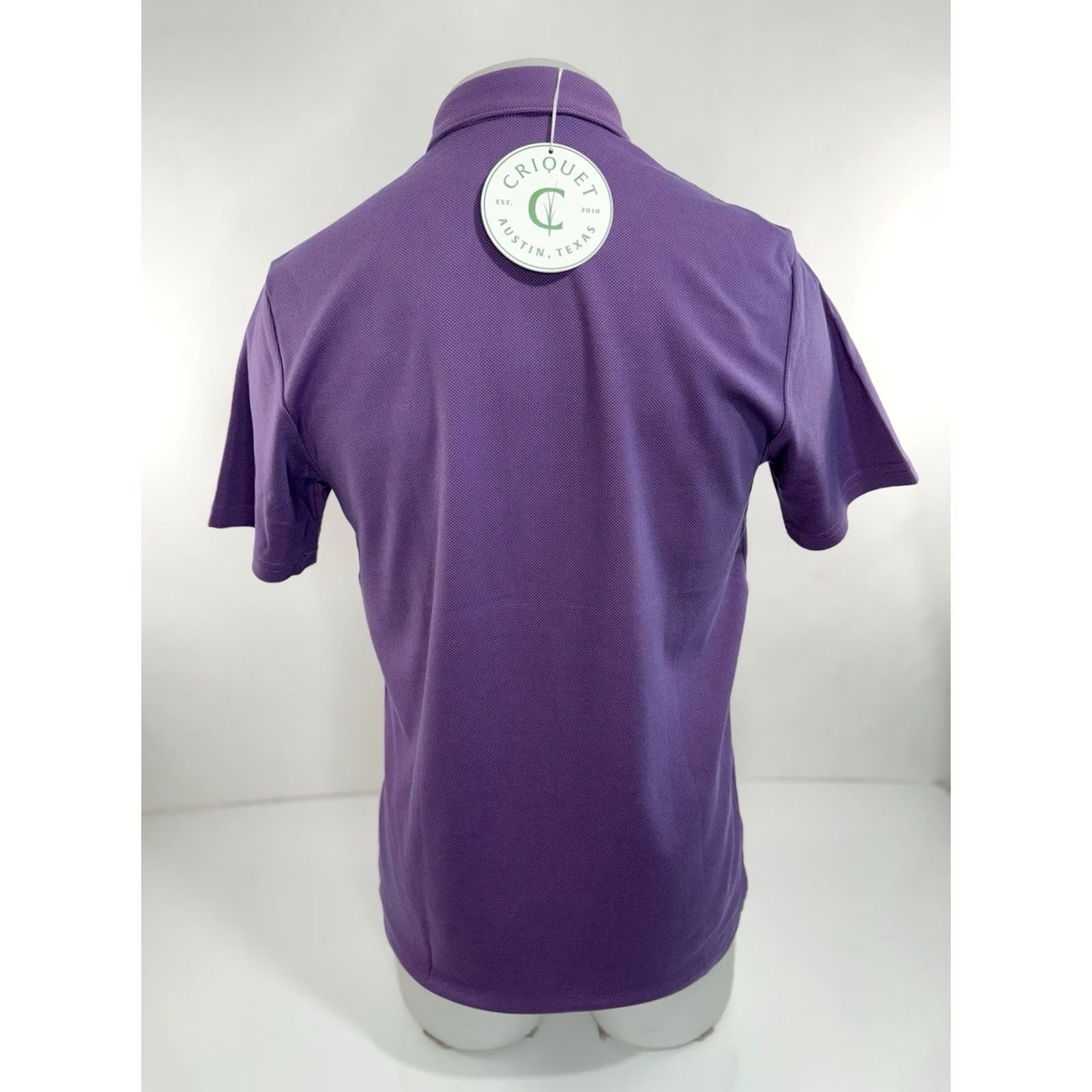 Vintage Criquet Austin polo shirt - Embroidered Logo Mens S Pocket Polo Shirt - Red / Blue - Purple Tone, Short Sleeve, NEW w TAG Size US S / EU 44-46 / 1 - 4 Thumbnail
