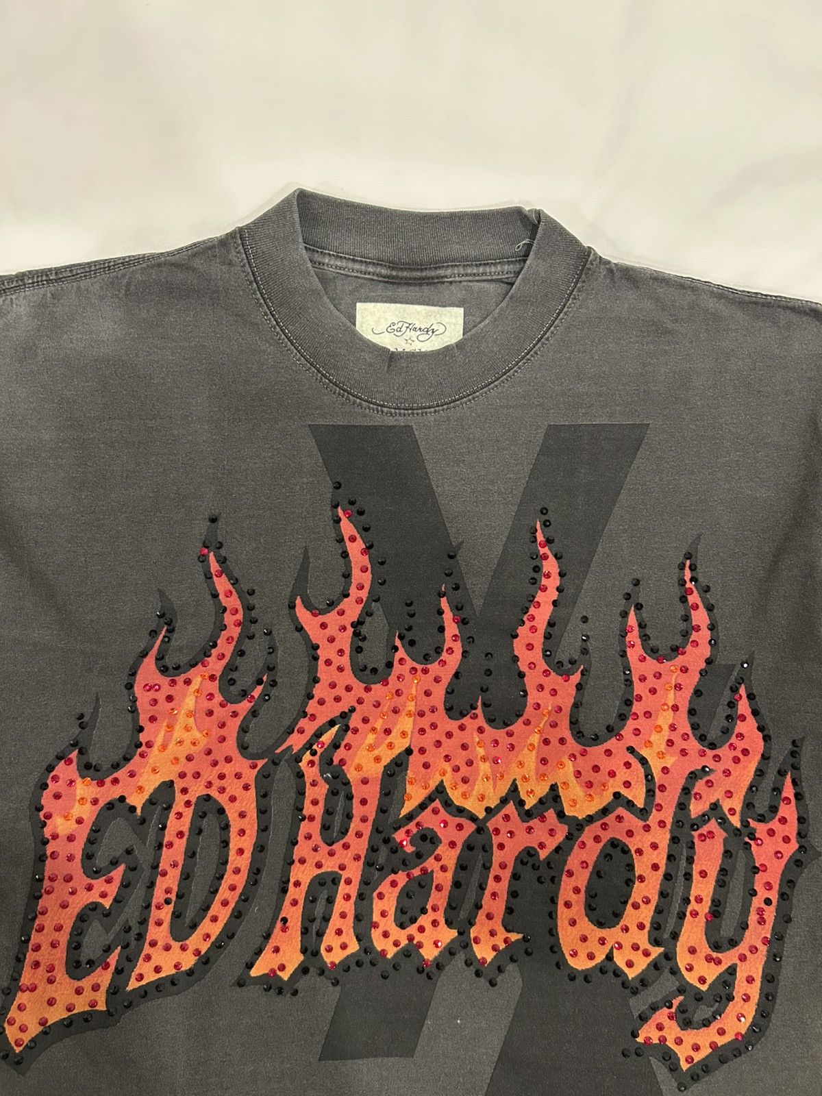 Ed Hardy Ed Hardy MGK Smoking Kills Tee Flames Y2K Boxy ComplexCon Size US L / EU 52-54 / 3 - 2 Thumbnail