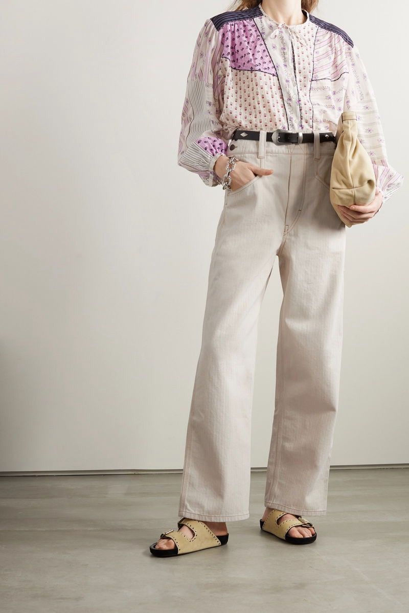 Isabel Marant Myler Herringbone Wide Leg Pant Size 28" / US 6 / IT 42 - 1 Thumbnail