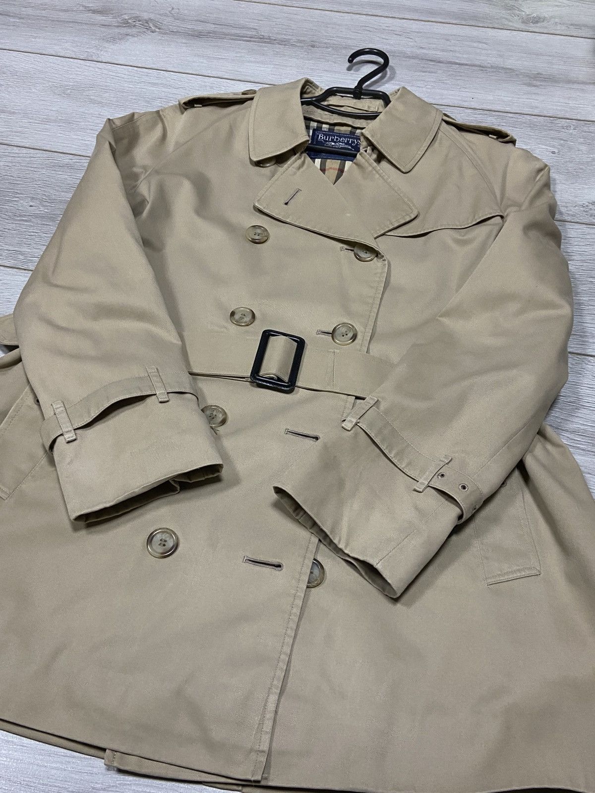 Burberry Burberry London England vintage nova check trench coat belt Size L / US 10 / IT 46 - 7 Thumbnail