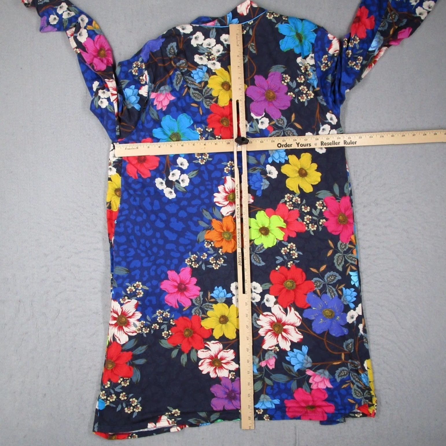 Johnny Was Johnny Was Cardigan Women M Multicolor Floral Pima Blend Cotton Modal Open Front Pockets Long Sleeve Lightweight Casual Bohemian Size M / US 6-8 / IT 42-44 - 7 Thumbnail