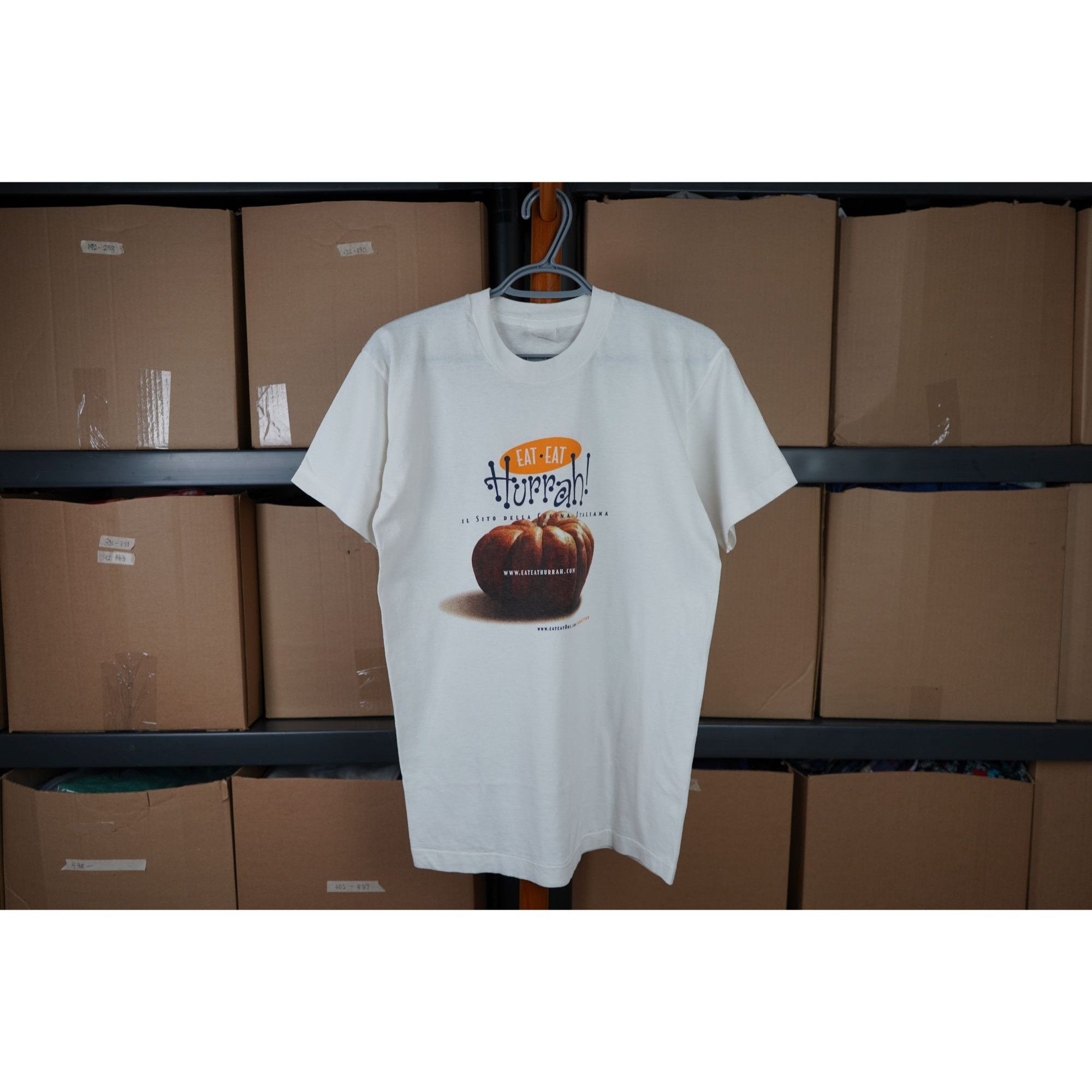 Vintage Vintage Food Theme Screen Stars White 90s Men's M #454 Size US M / EU 48-50 / 2 - 1 Thumbnail