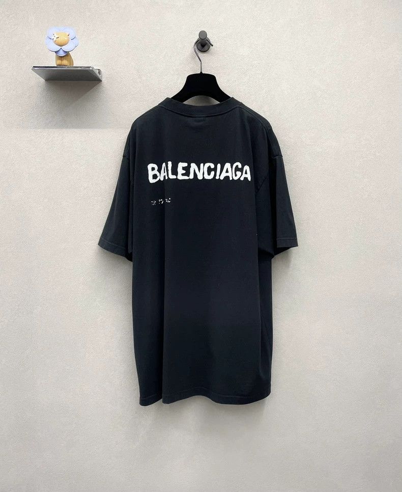 Balenciaga Balenciaga Logo printed short sleeves Size US M / EU 48-50 / 2 - 2 Thumbnail