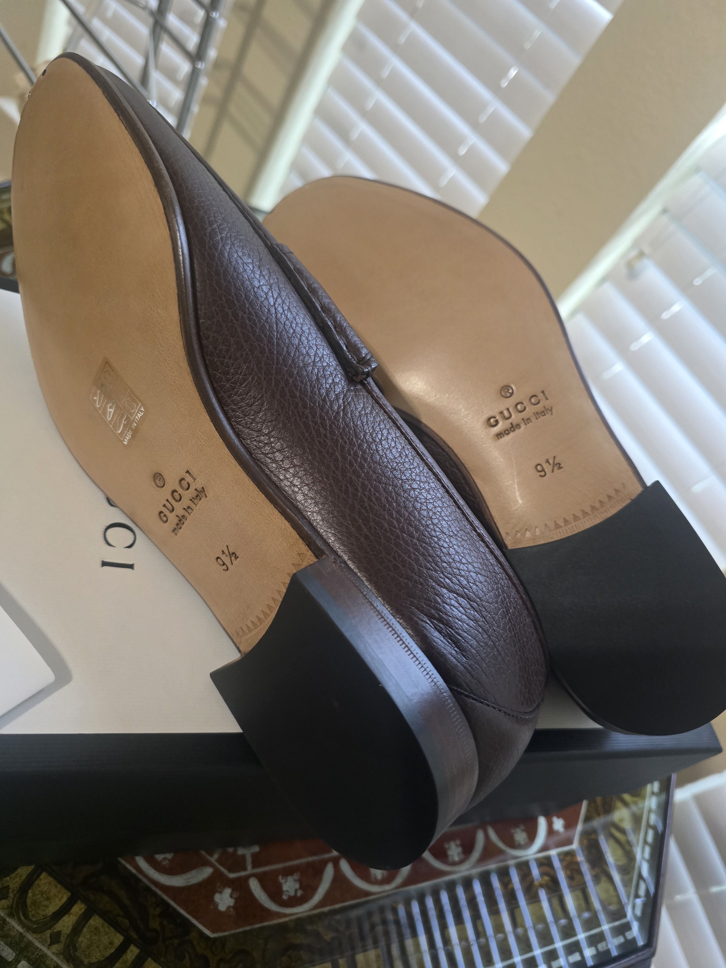 Gucci Gucci Brown Leather Horsebit Loafer Gucci Size 9.5/US10 NWT Size US 10 / EU 43 - 6 Thumbnail