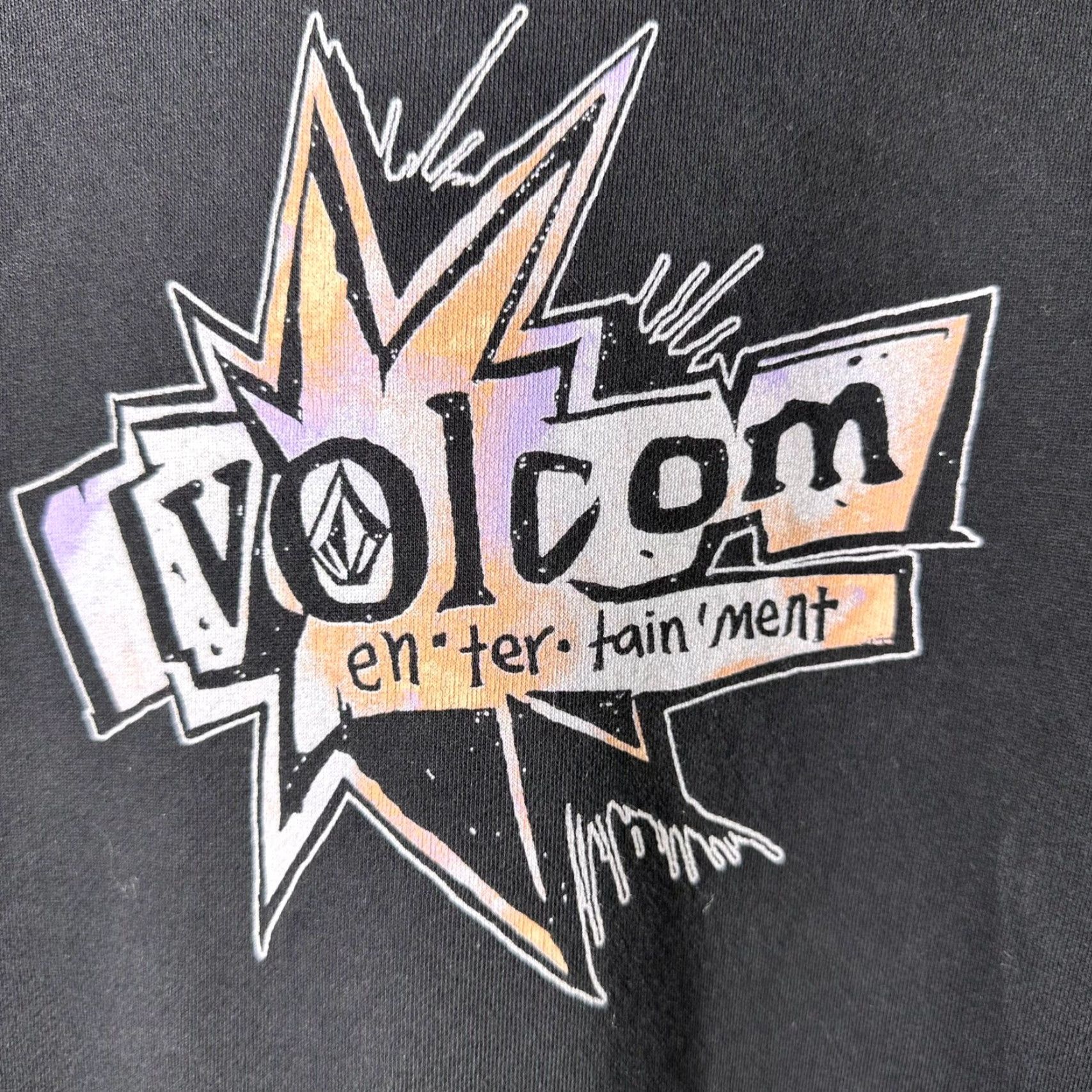 Volcom VINTAGE Volcom Entertainment Pepper Hoodie Mens Black Graphic Pullover Sweatshirt XXL Size US XXL / EU 58 / 5 - 3 Thumbnail
