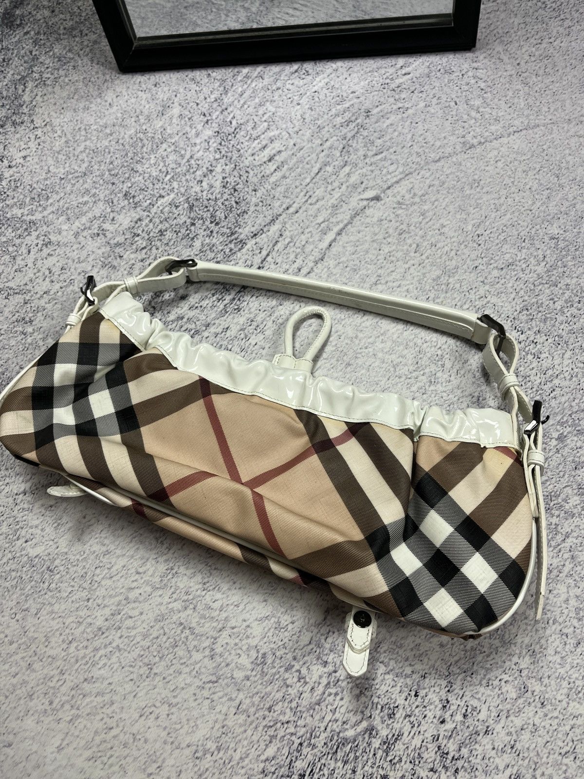 Burberry Burberry Nova Check Canvas Leather Shoulder Hand Bag Rare Size ONE SIZE - 23 Thumbnail