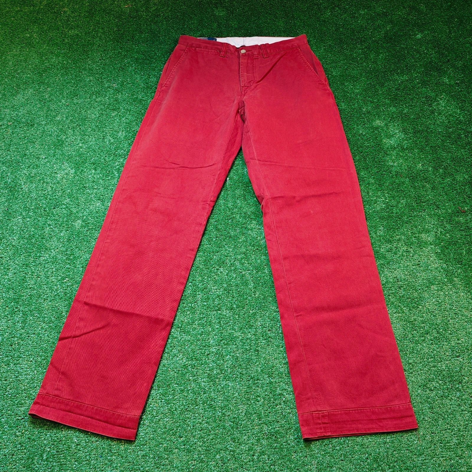 Polo Ralph Lauren × Vintage Vintage Polo Ralph Lauren Chino Pants 30x32 red trousers Size US M / EU 48-50 / 2 - 3 Thumbnail