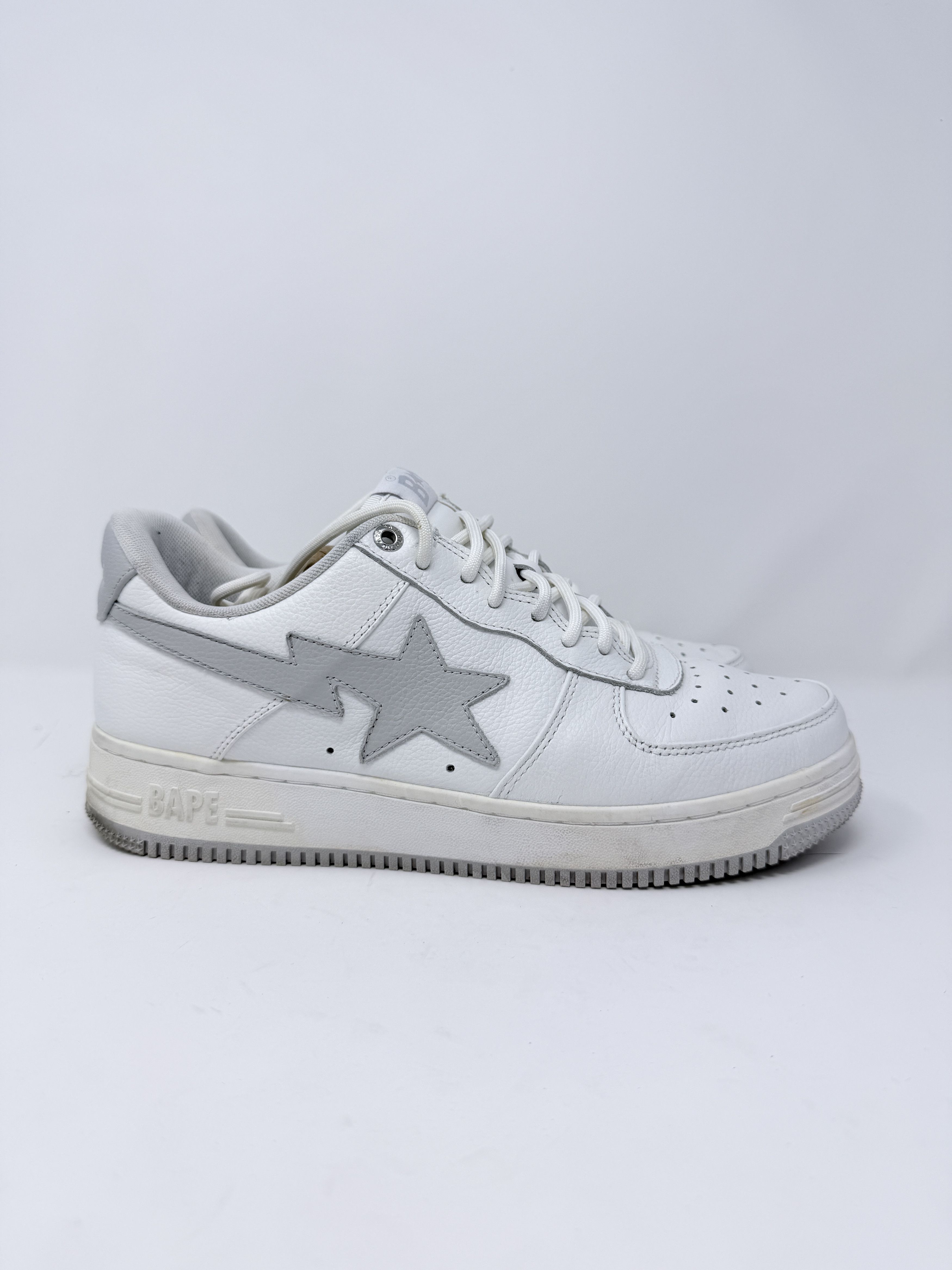 Bape × JJJJound JJJJound Bapesta OG Low White Gray Size US 9 / EU 42 - 2 Thumbnail