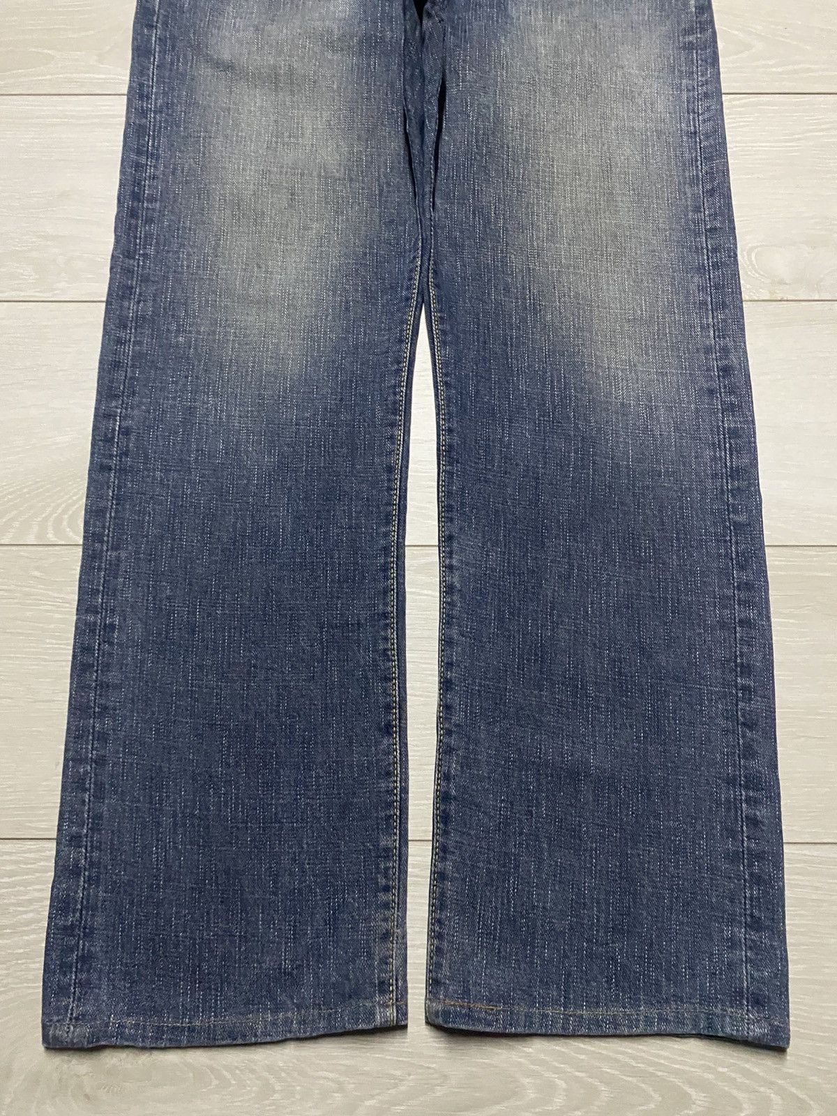 Japanese Brand Vintage Japanese Brand GL Heart Faded Wash Distressed Jeans Size US 34 / EU 50 - 4 Thumbnail