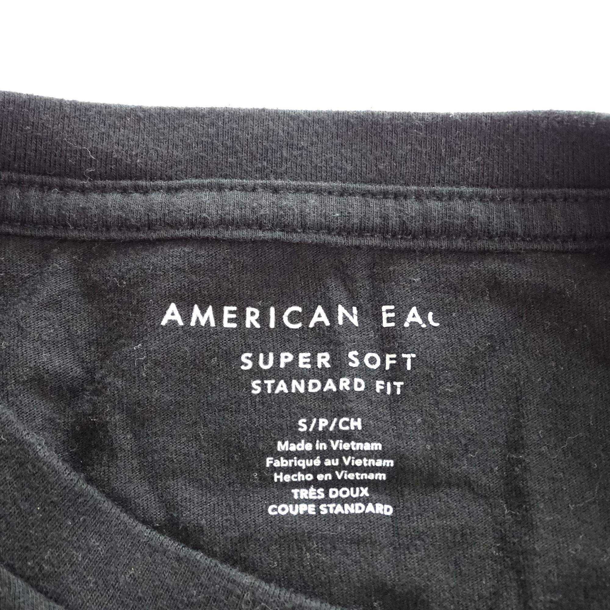 American Eagle Outfitters American Eagle Outfitters Black TShirt Super Soft Standard F Size US S / EU 44-46 / 1 - 4 Thumbnail