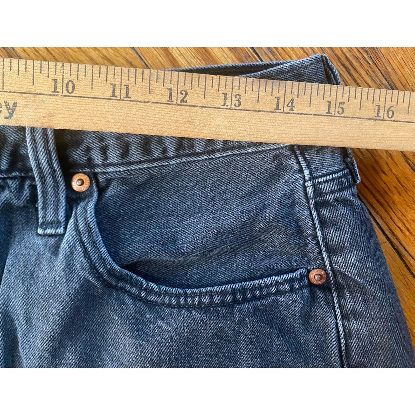 Levi's Levi’s Size W30 501 Jean Shorts Button Fly Black Size 30" / US 8 / IT 44 - 8 Thumbnail